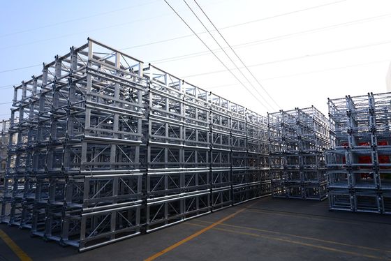 หม้อเหล็กกระดาษร้อน 650 มิลลิเมตรส่วน Mast กับ Rack สําหรับสถานที่ก่อสร้าง