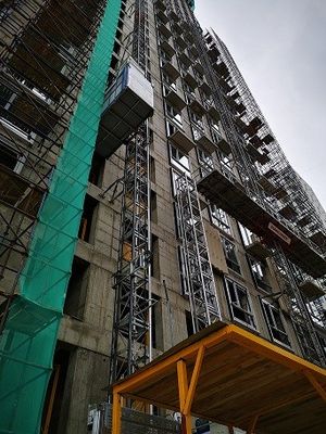 Fully Automated Construction Hoist Elevator , 75kw Building Hoist Lift