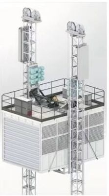 8000 กิโลกรัม สถานที่ก่อสร้างยก 37kW สถานที่ก่อสร้าง Skip Lift CE อนุมัติ