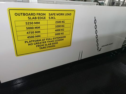 ความกว้าง 4200 มม. แท่นโหลดสำหรับงานก่อสร้าง Superdeck แบบยืดหดได้ MLP4200