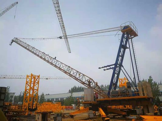 ราคาดี การควบคุมความถี่ 30m Jib Derrick Crane, 440V สําหรับการแยกแยก Incer Climbing Construction Crane ออนไลน์