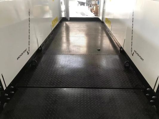 5000 กิโลกรัม 4.2 เมตร Outrigger Loading Platform สําหรับสถานที่ก่อสร้างหลายชั้น