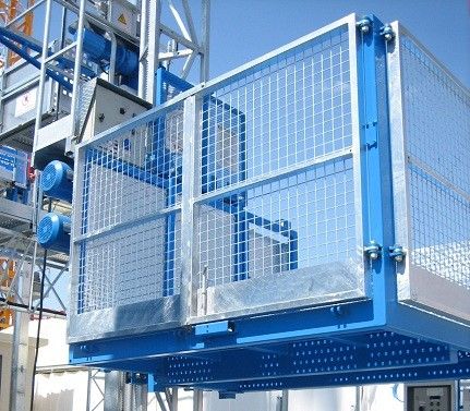CE Double Cage 300m สร้างเครื่องยกวัสดุสําหรับโกดัง
